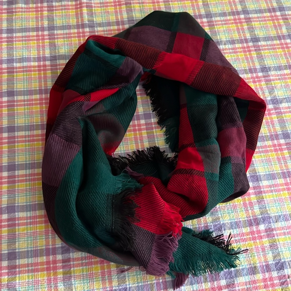 Givon Fabrics Plaid Pashmina made in Israel